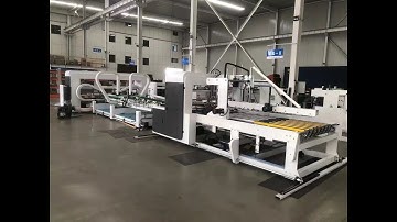 Fully automatic intelligent folder gluer machine #xinyu #carton #cardboard #printer #foldergluer