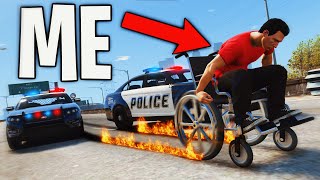 Trolling Cops with 1000HP Wheelchair on GTA 5 RP