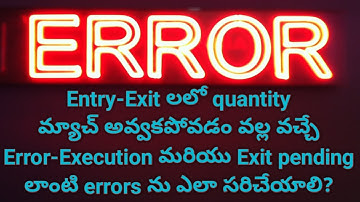 What to do if you get an "Error Execution" error in Tradetron algo?