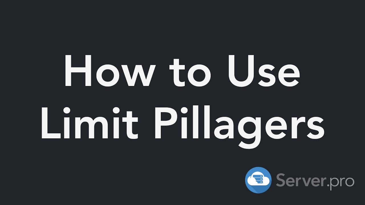 How to Setup LimitPillagers (Reduce Lag) Minecraft Java YouTube