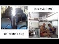 SHORT BUS VAN CONVERSION In 6 wks with NO experience (time-lapse) | Expedition Evans (van life)