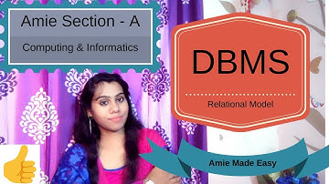DBMS- Relational Data MODEL - Computing and Informatics