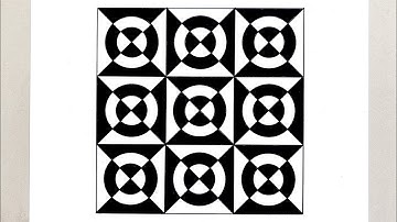 How to draw Easy Square Patterns with Painting || Seamless Geometric Pattern || Square Patterns