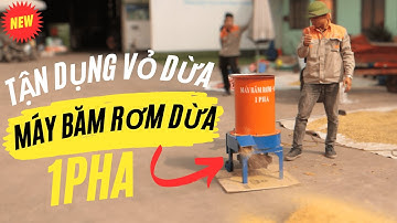 Máy Băm Rơm Dừa 1 Pha Bình Quân Group Phiên Bản Cải Tiến x2 Năng Suất