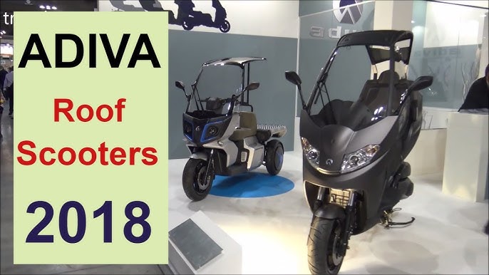 Roofed that will save from rain (adiva motorcycle scooter review) - YouTube