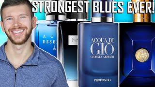 The Top 10 STRONGEST Most Projecting Blue Fragrances On The Market — Hall Of Fame Beast Mode Blues