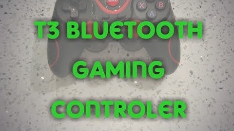 T3 Bluetooth gaming controller Review + How to use it