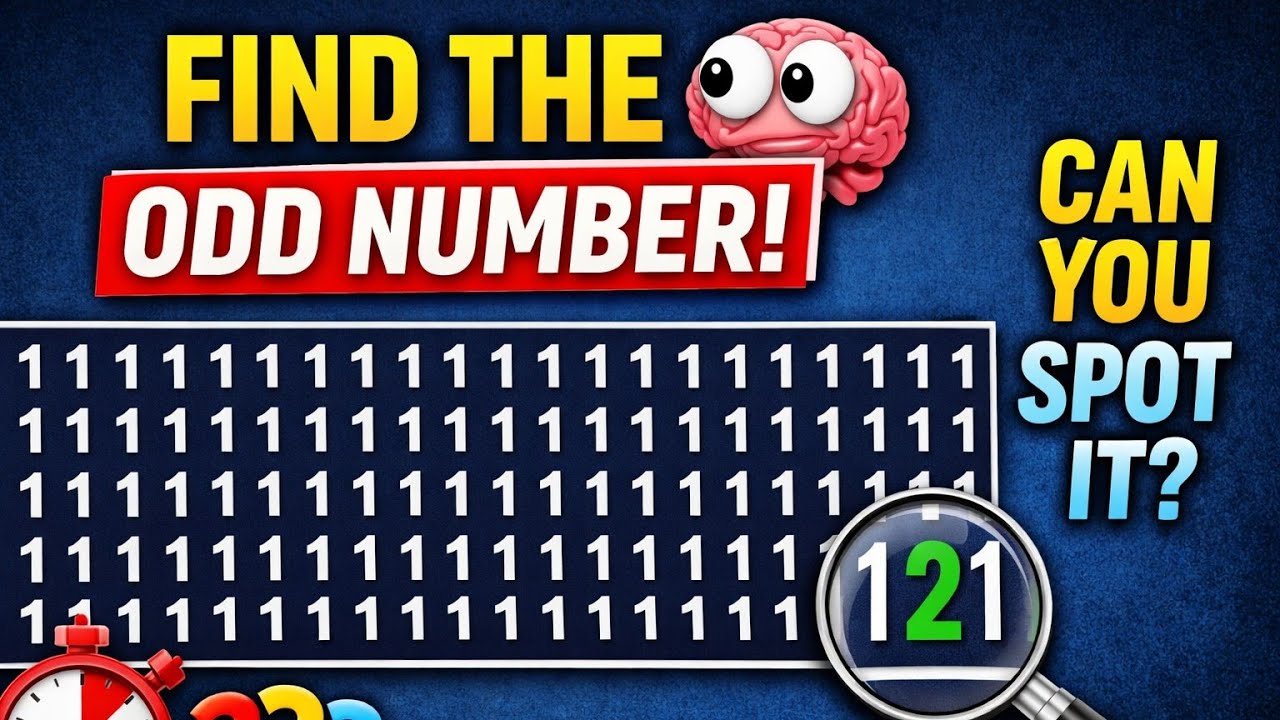 Can You Find the Odd Number? 🧠 10 Tricky Number Puzzles