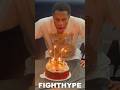 DEVIN HANEY CELEBRATES 25TH BIRTHDAY IN GYM TRAINING TO KNOCK REGIS PROGRAIS LIGHTS OUT