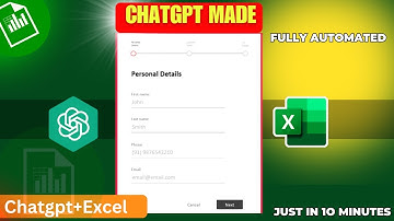 Automated Data Entry form with chatgpt | How To Create Data Entry Form In excel | #ai #chatgpt