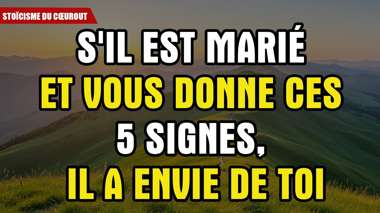 5 Signes Vous Montrent Qu'un Homme Marié Vous Désire | Faits Psychologiques | Stoïcisme