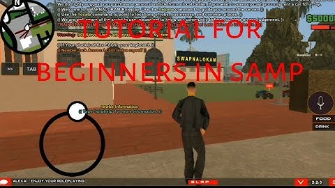 what to do First when you join in a samp server