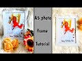 A5 size frame making with splash background  a5 photo frame making tutorial  a5 frame editing