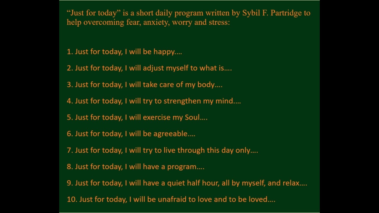 Just for Today Daily Inspirational Program - YouTube