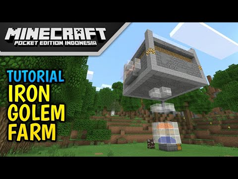  Cara Membuat Iron Farm di Minecraft PE YouTube