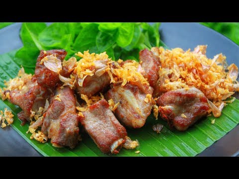 ซี่โครงหมูทอดกระเทียมพริกไทย สูตรพื้นฐานง่ายๆ l กินได้อร่อยด้วย