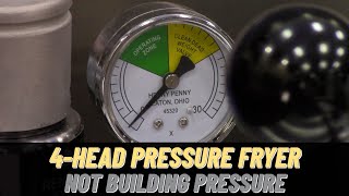 HENNY PENNY CHICKEN FRYER PRESSURE GAUGE CLOCK AND BOTTOM ELBOW FITTING 