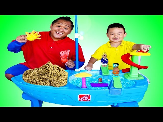 Lyndon Pretend Play with Water Table and Sand Toys for Kids class=