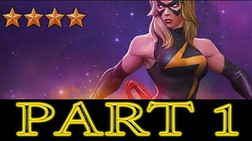 MARVEL: Contest of Champions - PATH TO 4 STAR MS MARVEL (iOS/Android) Lets play Gameplay PART 1