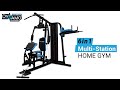 Home gym 6in1 multistation with leg press product demo  dynamo fitness equipment