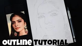 How To Draw Malavika Mohanan Drawing Easy