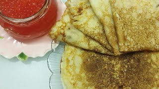 Заварные блины на кефире. Очень вкусные, тонкие и с дырочками.блинынакефирепростойрецепт готовим