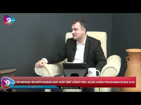 ÜMİT GÜNER BELEDİYE BAŞKAN ADAY ADAYI TV9 İZMİR'E KONUK OLDU #chp #başkan #izmir #haber #tv9izmir