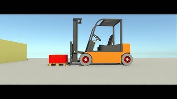 Animator Beta - Forklift Motion - Rendered with Thea Render (NoPrep)