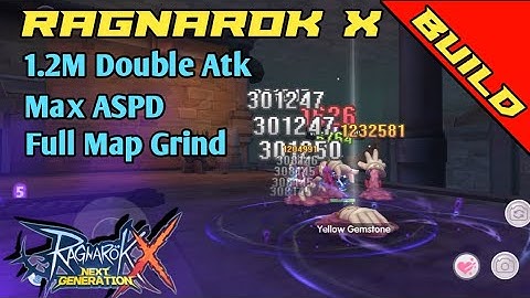 [ROX Build] Guilotine Cross Full Map Grind! 1.2M Double Attack!