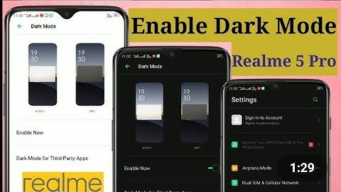How to enable dark mode on realme 5 pro | dark mode | color Os 6 | realme
