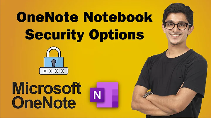 OneNote Notebook Security | Onenote Notebook Sections | Notebook Security Options | Onenote notebook