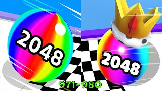 Ball Run 2048 VS Ball Merge 2048 Android iOS Gameplay Level 971-980