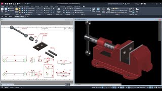 Bench Vice Pt. 6 (Components) in Autocad