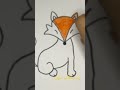 كيفية رسم ثعلب Fox Drawing 
