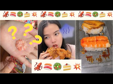 Ăn theo ICON🦑🍣🥗🍰💥 Mực, Sushi, salad, bánh ngọt, bùm bùm Jane Nguyễn tik tok