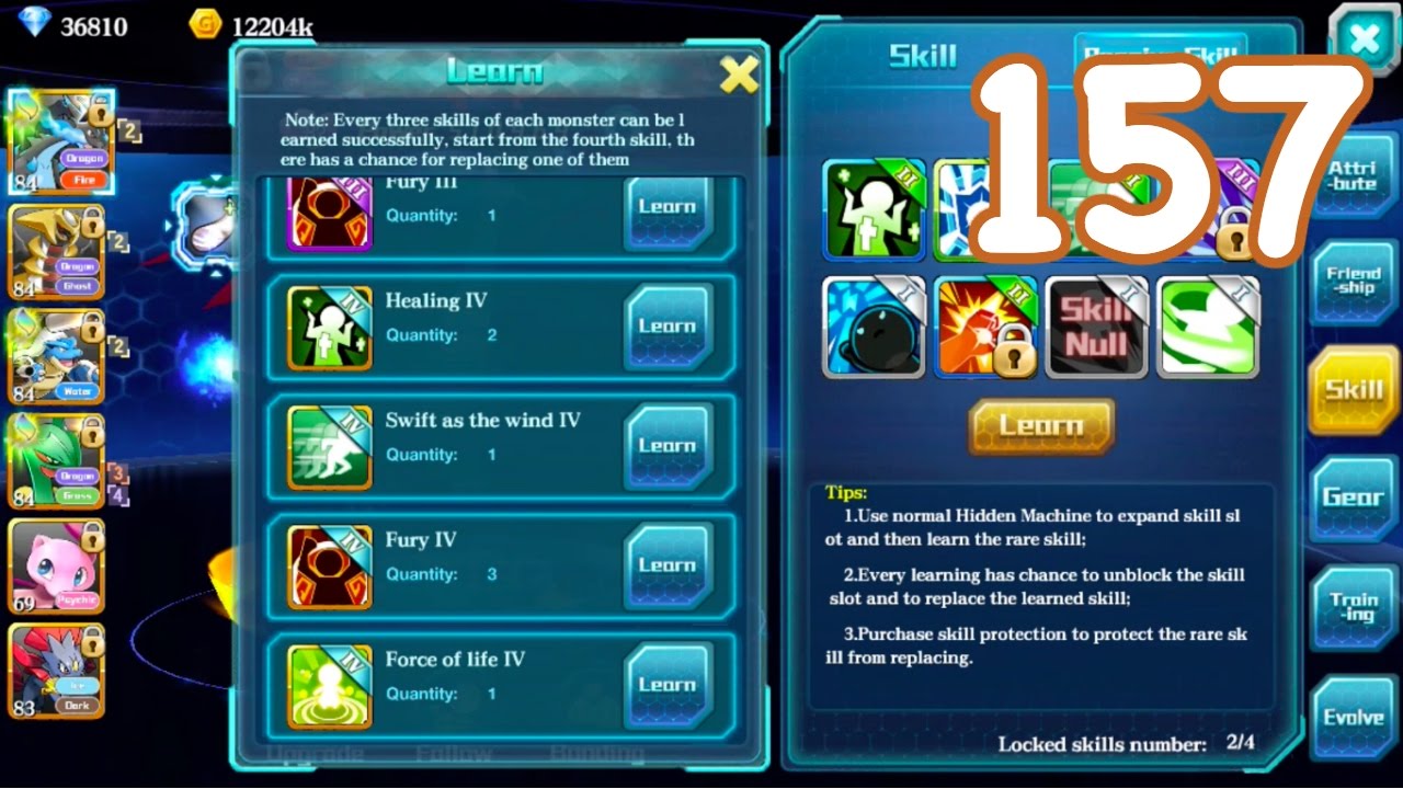 Game of Monster (Pokeland Legends) - MEGA CHARIZARD 3X LVL IV ESOTERIC SKILL UPGRADE!