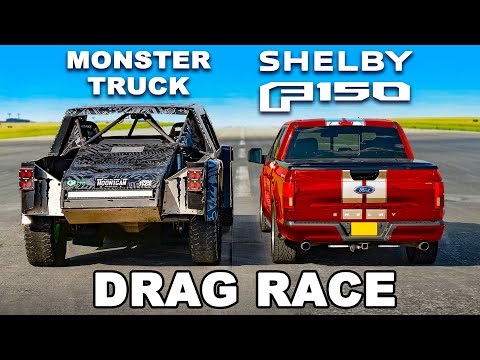 770hp Shelby F150 v Monster Race Truck: DRAG RACE