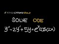 Solving ODE Practice Problem 1