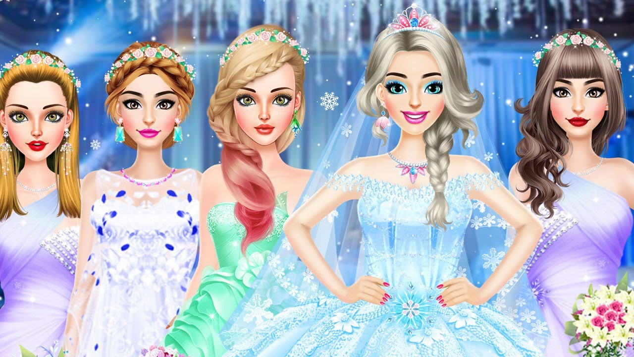 Ice Princess Wedding Dress Up Apps On