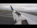 Onboard Boeing 767 300;  flaps, aileron,spoilers in action