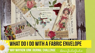 FABRIC envelope for great tucks &amp; pocket journal space - double tuck