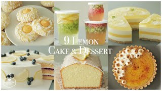 9가지 레몬 케이크 & 디저트 모음.zip : 9 Lemon Cake & Dessert Recipe | 홈베이킹 영상 모음 Baking Video | Cooking tree