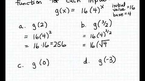Evaluating an exponential function