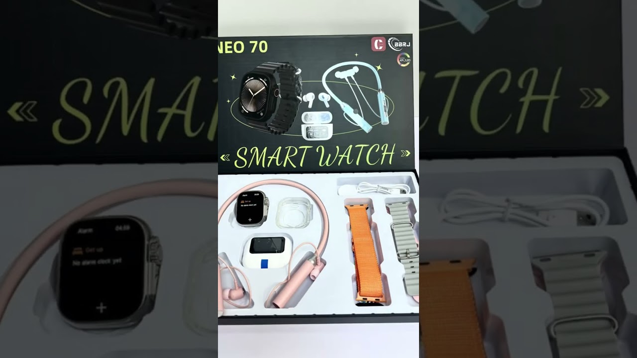 Neo 70 8-in-1 Smart Watch Set With Neckband Bt Airpod