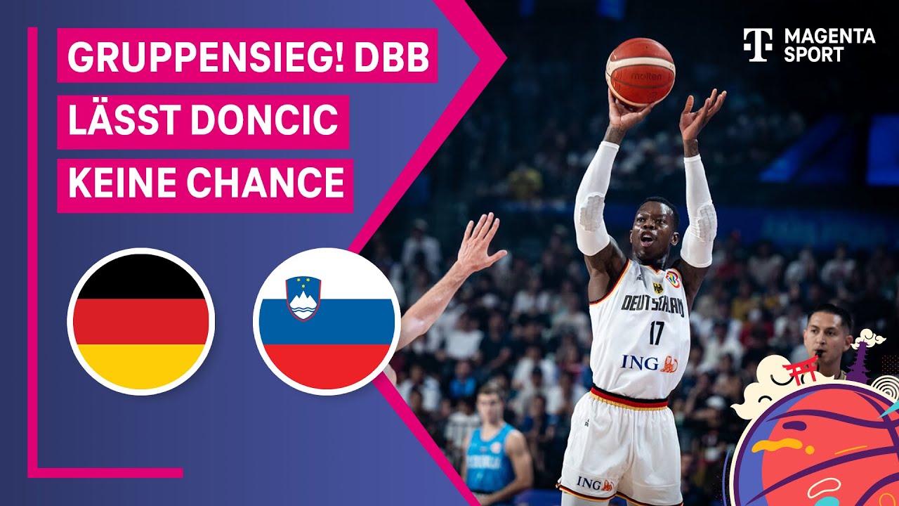 Deutschland - Slowenien, Highlights mit Live-Kommentar FIBA Basketball-WM 2023 MAGENTA SPORT