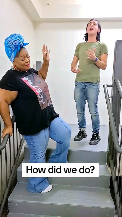 Vocal Coach and Voice Kids Aleksandre Zazarashwili SING CREEP in NYC stairwell.l