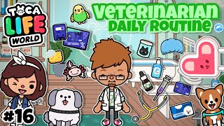 Toca Life World | Vet Worker Daily Routine! 🐶 #16 | Toca Boca