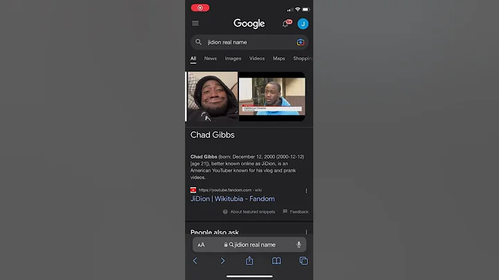 Google now thinks his name is chad Gibbs from mast...