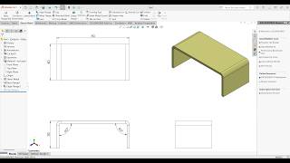 SolidWorks Sheet Metal Exercise 3