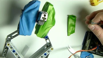 diy lego parallel gripper for arduino robots
